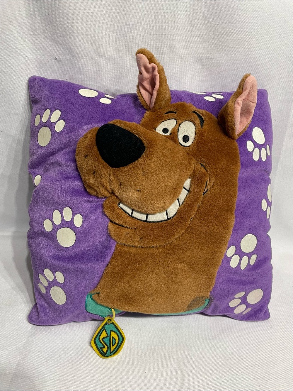 Vintage Y2K Hanna-Barbera throw pillow 3D plush Scooby-Doo Excellent condition